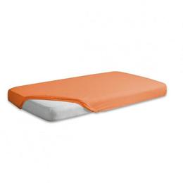 Cearceaf jerse din bumbac cu elastic 120x60 cm Orange 05