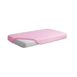 Cearceaf jerse din bumbac cu elastic 120x60 cm Pink 10