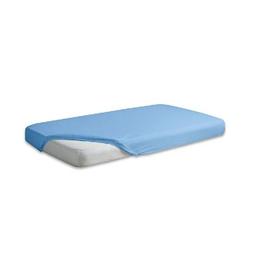 Cearceaf jerse din bumbac cu elastic 140x70 cm Blue 24