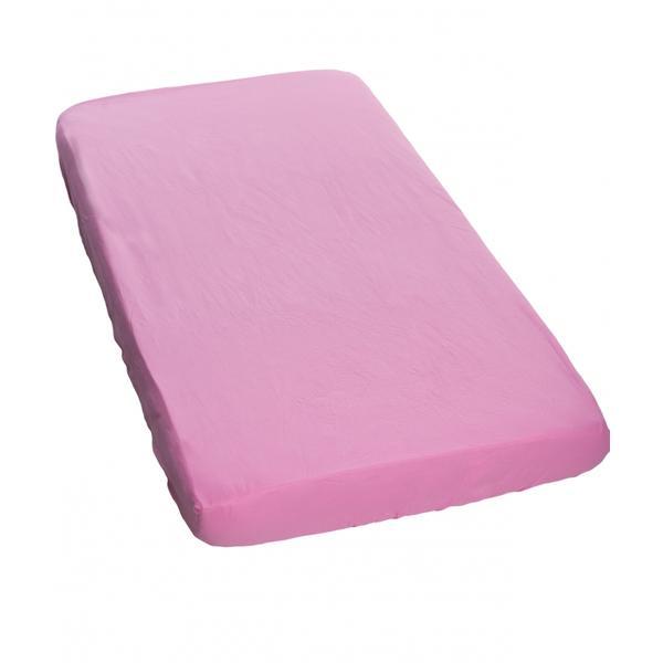Cearceaf din bumbac cu elastic 120x60 cm roz