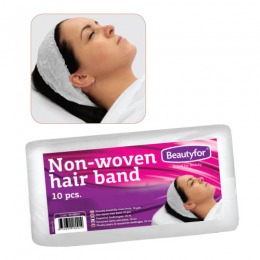Bentita cosmetica din material netesut - beautyfor non-woven hairband, 10 buc