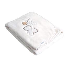 Paturica cu broderie my little bear beige