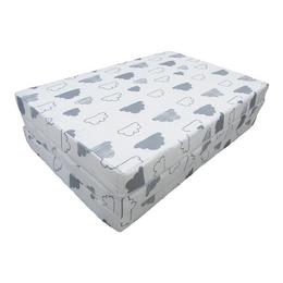 Saltea pliabila cu fibre de bambus 120x60x5 cm fluffy clouds