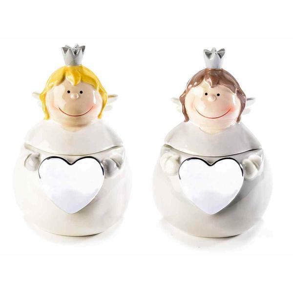 Set 2 borcane ceramica inger 11x16 cm