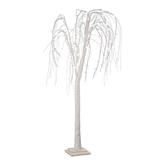 Decoratiune luminoasa copac alb cu leduri Irid 70x60x120 cm
