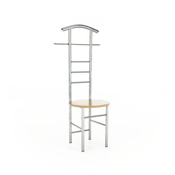 Cuier mdf fag metal argintiu frank 50x46x119 cm