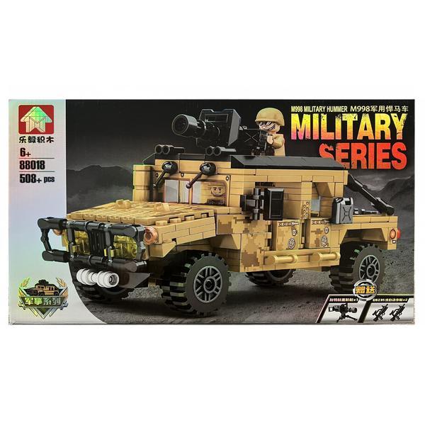 Set de constructie military series, hummer de armata, 508 piese