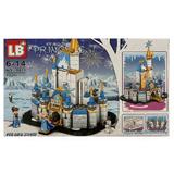 Set de constructie LB Plus, Castel Frozen Ice and Snow cu lumini LED, 432 piese