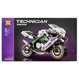 Set de constructie Technic, Motocicleta de colectie H2R Trck Star, 281 piese