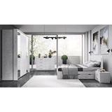 Set mobilier dormitor mdf gri carbon Alden 200x67x210 cm