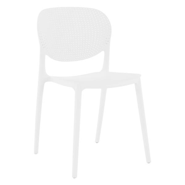 Scaun plastic alb fedra 46x53x81.5 cm