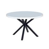 Masa mdf alb negru Medor 120x76 cm 