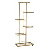 Suport de flori metal auriu Bamir 43,5x22x108 cm 