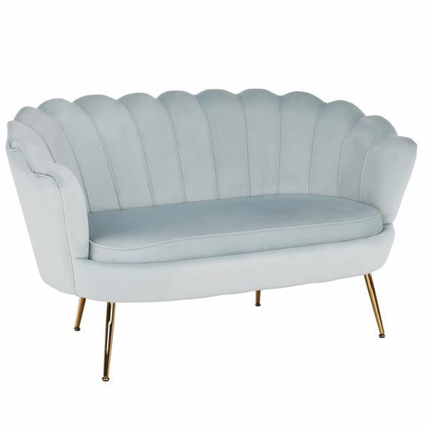 Canapea catifea noblin 132x76x77 cm