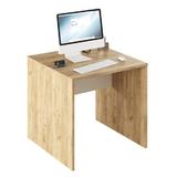 Birou mdf natur stejar artisan alb Rioma 80x80x76 cm