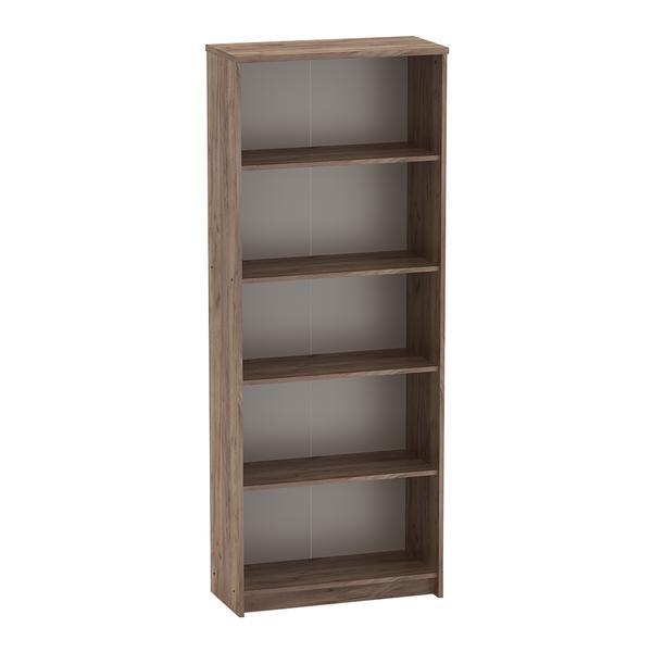 Biblioteca 4 polite, maro alb, johan 72.5x33.8x186 cm