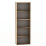 Biblioteca mdf maro fag Tempo 57x34x175 cm 