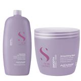 Pachet pentru Netezire - Alfaparf Milano Semi Di Lino Smoothing: Sampon 1000 ml + Masca 500 ml