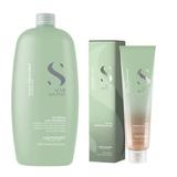 Pachet Antimatreata - Alfaparf Milano Semi Di Lino Scalp Rebalance Purifying: Sampon 1000 ml + Scrub 150 ml