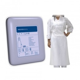 Sort polietilena de unica folosinta - beautyfor disposable polyethylene aprons, 100 buc
