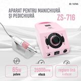 Freza electrica ZS-716 65W 35000 rpm, Alb
