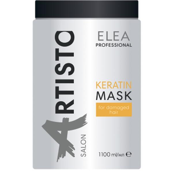 Masca cu keratina pentru indreptarea structurii parului tratat Elea Professional Artisto, 1100 ml 1100