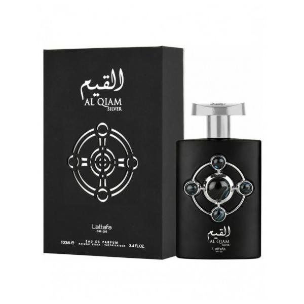 Apa de Parfum unisex Al Qiam Silver by Lattafa 100ml 100ml imagine noua