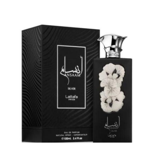 Apa de parfum unisex Ansaam Silver by Lattafa Prid 100ml 100ml