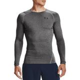 Bluza barbati Under Armour Heatgear Compression Longsleeve 1361524-090, XL, Gri