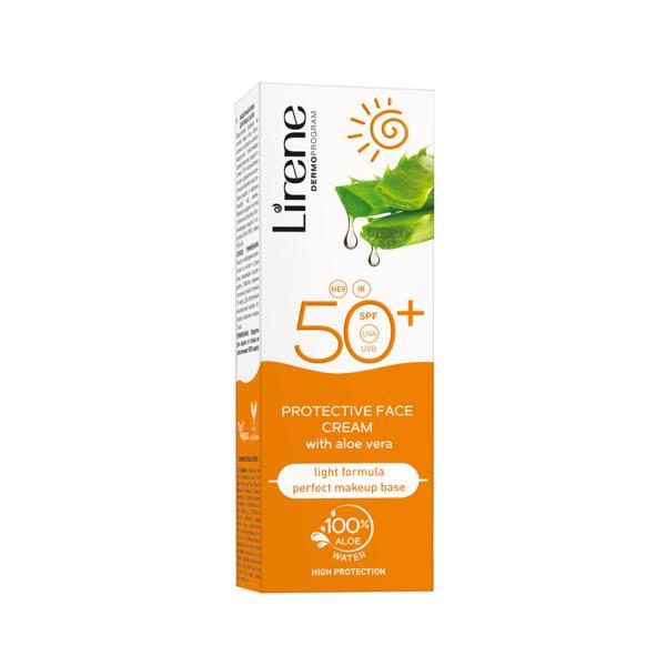 Emulsie cu aloe vera pentru protectie solara spf50 lirene sun, 50ml