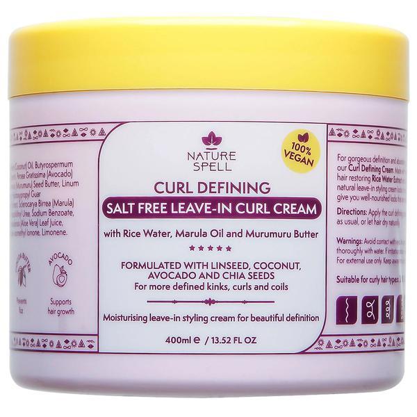 Crema pentru Definirea Buclelor – Nature Spell Curl Defining Leave-In Hair Cream, 400ml 400ml imagine noua