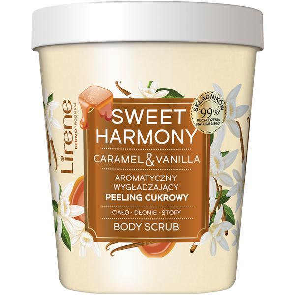 Scrub corporal Lirene Sweet Harmony caramel & vanilie, 200g 200g imagine noua
