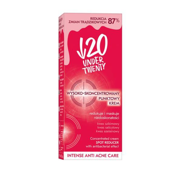 Crema under20 pentru pete si imperfectiuni acneice - proprietati antibacteriene lirene, 15ml