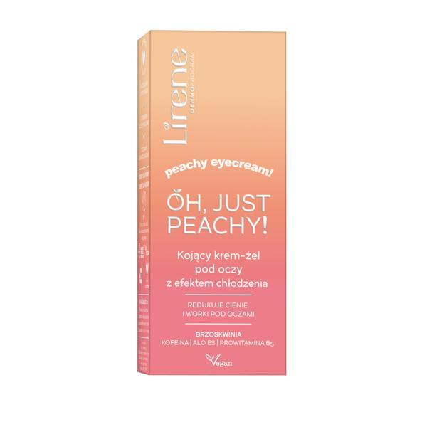 Gel calmant pentru zona ochilor cu efect de racire Lirene Just Peachy, 15ml