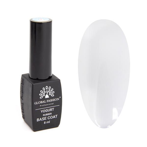 Base coat, global fashion, yogurt, 8 ml, alb 