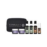 Set Formula H Travel Bag, Gel curatare 50ml + Lotiune tonica 50ml + Ser pentru ten 10ml + Crema de zi Collagen 10ml + Crema de noapte Collagen 10ml + Gel de dus 50ml