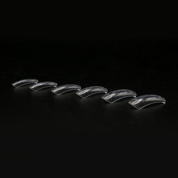 Tipsuri reutilizabile pentru Polygel, Global Fashion, Nail Plastic Form System, 120 buc, Transparente