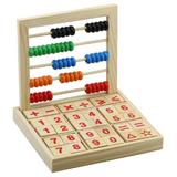 Numaratoare Abacus cu bile si cuburi, cifre litere simboluri, lemn