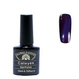 Oja semipermanenta, Global Fashion, Cat eyes, 10 ml, Albastru 80