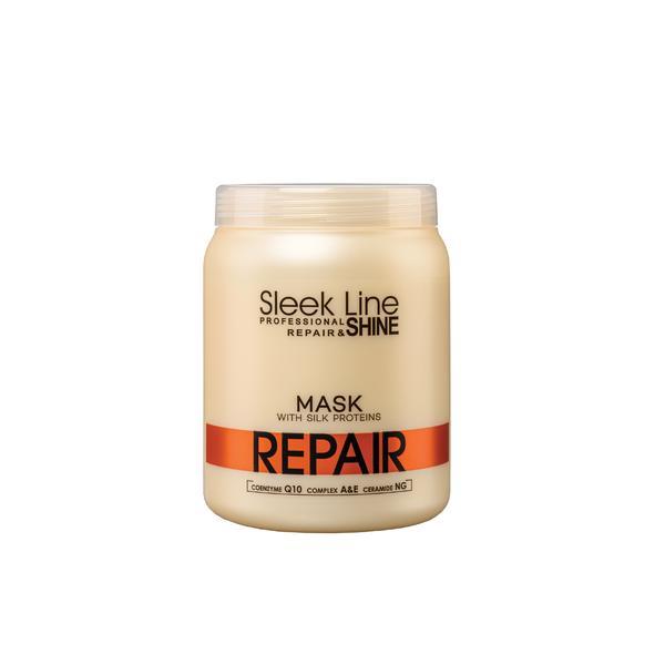 Masca reparatoare Sleek Line pentru par deteriorat, 1000ml