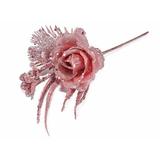 Set 5 Trandafiri artificiali roz 26 cm
