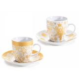 Set 2 cesti cu farfurioara Craciun 18x16x6 cm