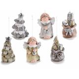 Set 6 ornamente brad Craciun 3.5x6.5 cm