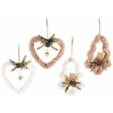 Set 8 ornamente brad 11x16 cm