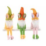 Set 3 figurine Gnomi din textil 9x3x26 cm