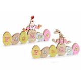 Set 2 decoratiuni Paste din lemn 35x3x20 cm