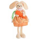 Figurina Iepuras Paste rochita portocalie 13x56 cm