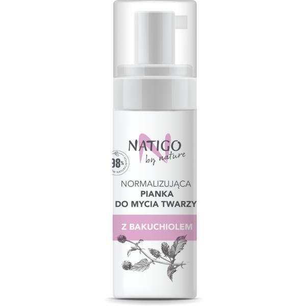 Spuma curatare faciala Natigo By Nature cu extract de Bakuchiol - 98% natural ingredients, 150ml