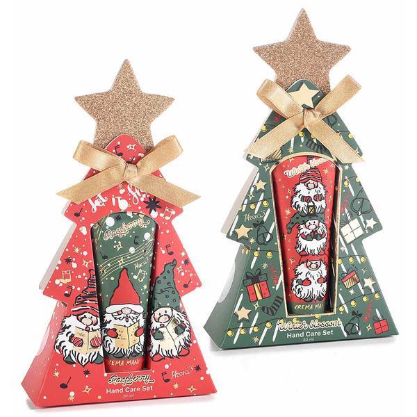 Set Cadou Craciun, creme de maini 30ml + pile de unghii, Raspberry si Winter Blossom