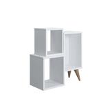 Biblioteca Mabel, Alb, 60 x 27 x 65 cm